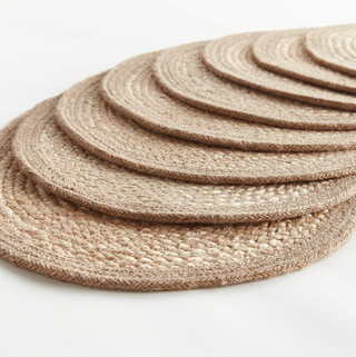 Jute Coil Oval Placemat   Set of 8
