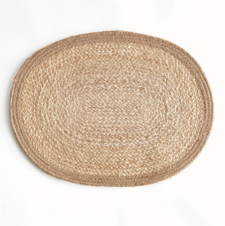 Jute Coil Oval Placemat   Set of 8
