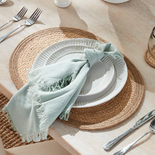 Jute Coil Oval Placemat   Set of 8

