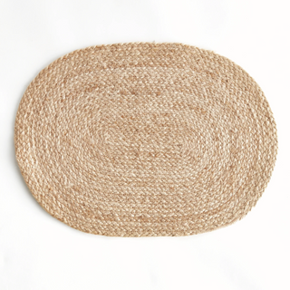 Jute Coil Oval Placemat   Set of 8
