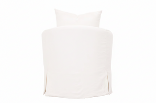 Faye Slipcover Swivel Club Chair
