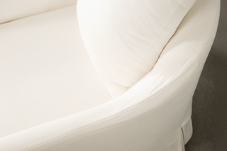 Faye Slipcover Swivel Club Chair
