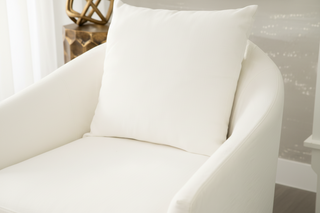 Faye Slipcover Swivel Club Chair
