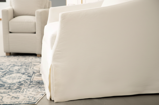 Faye Slipcover Swivel Club Chair
