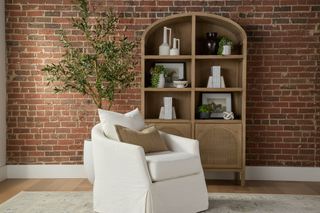 Faye Slipcover Swivel Club Chair
