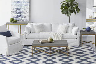 Faye Slipcover Swivel Club Chair
