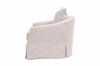 Faye Slipcover Swivel Club Chair
