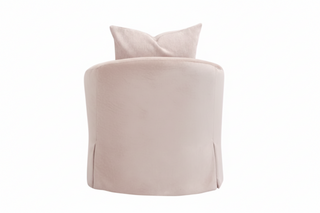 Faye Slipcover Swivel Club Chair
