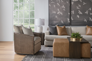 McGuire Swivel Club Chair
