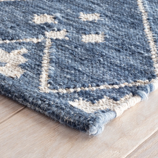 Kota Indigo Handwoven Wool Rug
