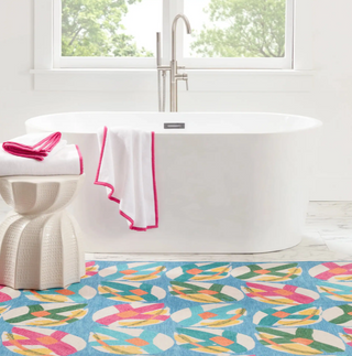 Lily Pad Spring Machine Washable Rug
