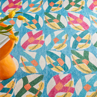 Lily Pad Spring Machine Washable Rug
