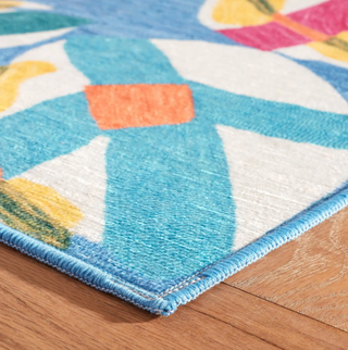 Lily Pad Spring Machine Washable Rug
