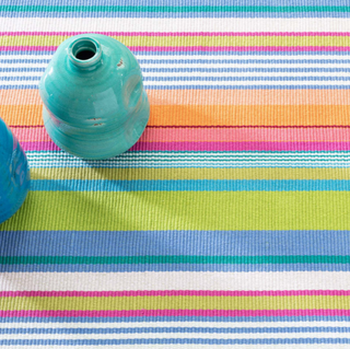 Mellie Stripe Handwoven Cotton Rug
