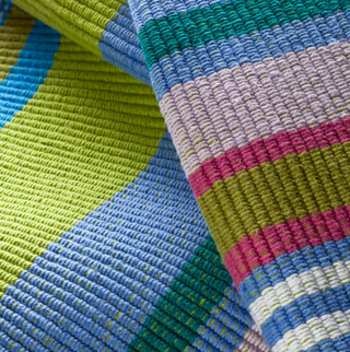 Mellie Stripe Handwoven Cotton Rug

