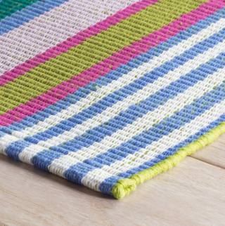 Mellie Stripe Handwoven Cotton Rug
