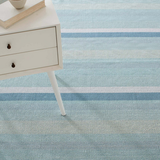 Shore Stripe Handwoven Cotton Rug
