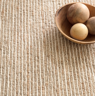 Twiggy Handwoven Wool Jute Rug   Natural

