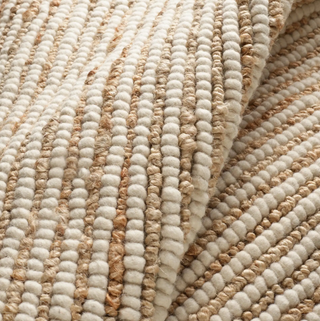 Twiggy Handwoven Wool Jute Rug   Natural
