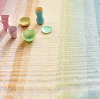 Watercolor Horizon Handwoven Cotton Rug
