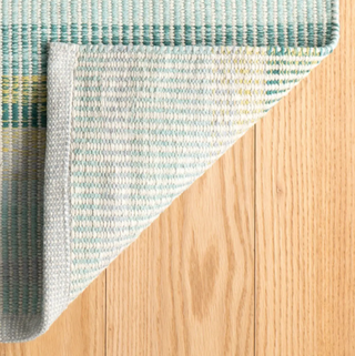 Watercolor Horizon Handwoven Cotton Rug
