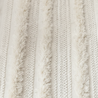 Zhara Stripe Handwoven Performance Rug   Ivory
