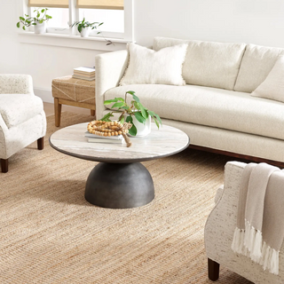 Gridwork Handwoven Jute Rug
