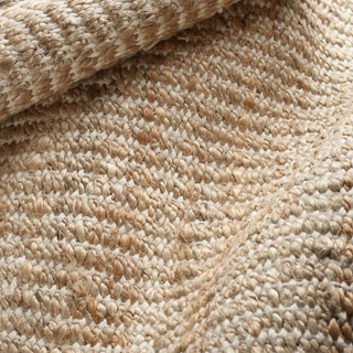 Gridwork Handwoven Jute Rug
