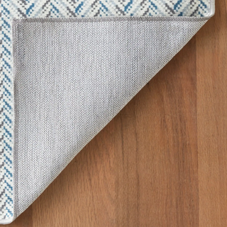 Lowell Blue Machine Washable Rug
