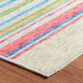 Cady Stripe Multi Machine Washable Rug ***
