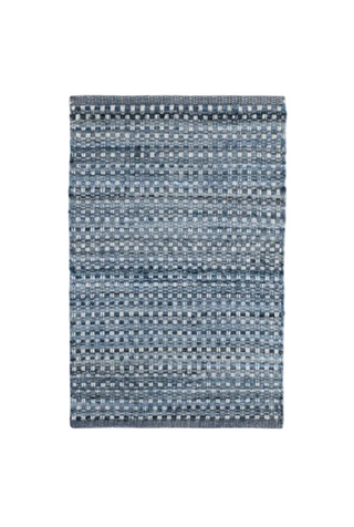 Denim Stone Handwoven Cotton Rug
