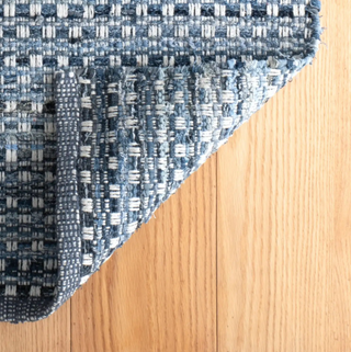 Denim Stone Handwoven Cotton Rug

