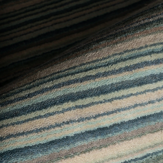 Brindle Stripe Hand Loom Knotted Wool Rug
