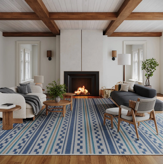 Caldera Modern Checkered Indoor/Outdoor Rug
