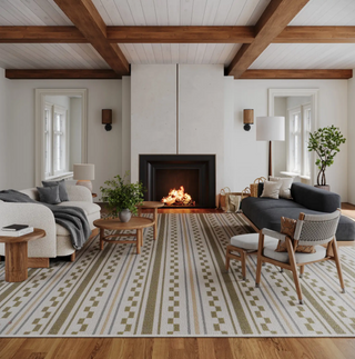 Caldera Modern Checkered Indoor/Outdoor Rug
