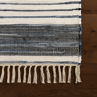 Diora Denim Bohemian Striped Rug
