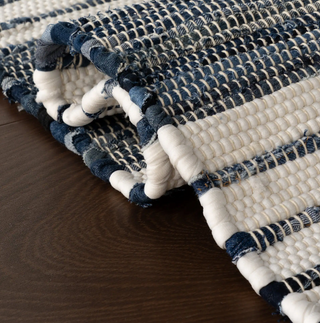 Diora Denim Bohemian Striped Rug
