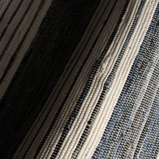 Diora Denim Bohemian Striped Rug
