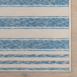 Vion Coastal Striped Machine Washable Rug
