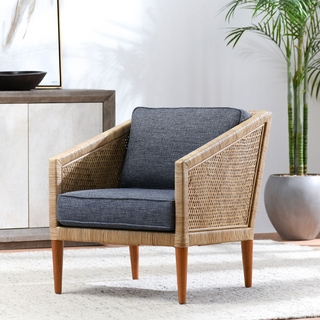 Kaitlin Accent Chair Natural/Blue
