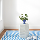 Sailing Stripe French Blue Handwoven Indoor/Outdoor Rug 2x3