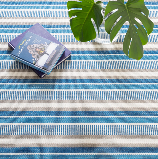 Always Greener Navy/French Blue Indoor/Outdoor Rug 2x3