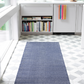 Herringbone Indigo/White Indoor/Outdoor Rug 2x3