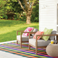 Happy Plaid Multi Indoor/Outdoor Rug 2x3