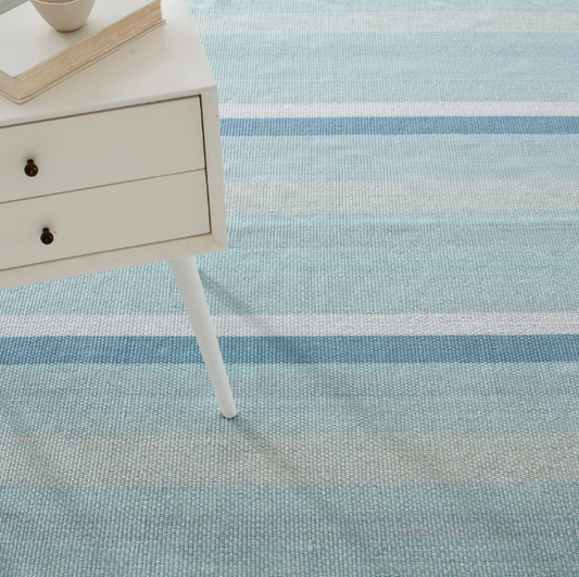 Shore Stripe Woven Cotton Rug 2x3