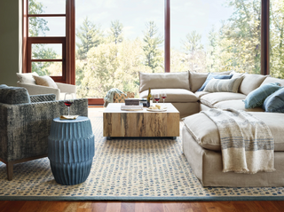 Cielo Stripe Blue Decorative Pillow
