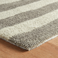 Silas Stripe Grey Hand Micro Hooked Wool Rug 2x3