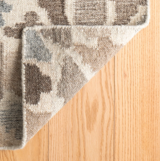 Rufus Stone Kilim Natural Handwoven Wool Rug   2' x 3'
