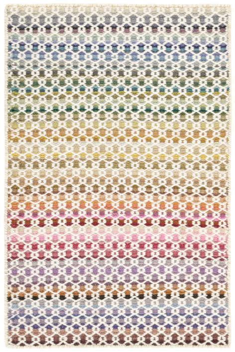 Poppy Multi Handwoven Wool Rug 2x3