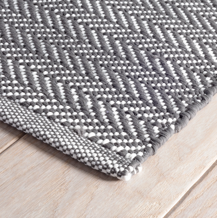 In/Out Rug Herringbone Shale 2X3